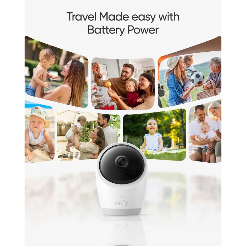 Eufy Baby Monitor E21 4K Wi-Fi Pan & Tilt - White Eufy Baby Monitor E21 4K Wi-Fi Pan & Tilt - White